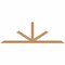 Ekena Millwork Saratoga Smooth Timber Gable Bracket, Western Red Cedar, 84"W x 28"H x 1 1/2"D x 3 1/2"F, 8/12 Pitch GBW084X28X0204SAR00SWR - alternate 1